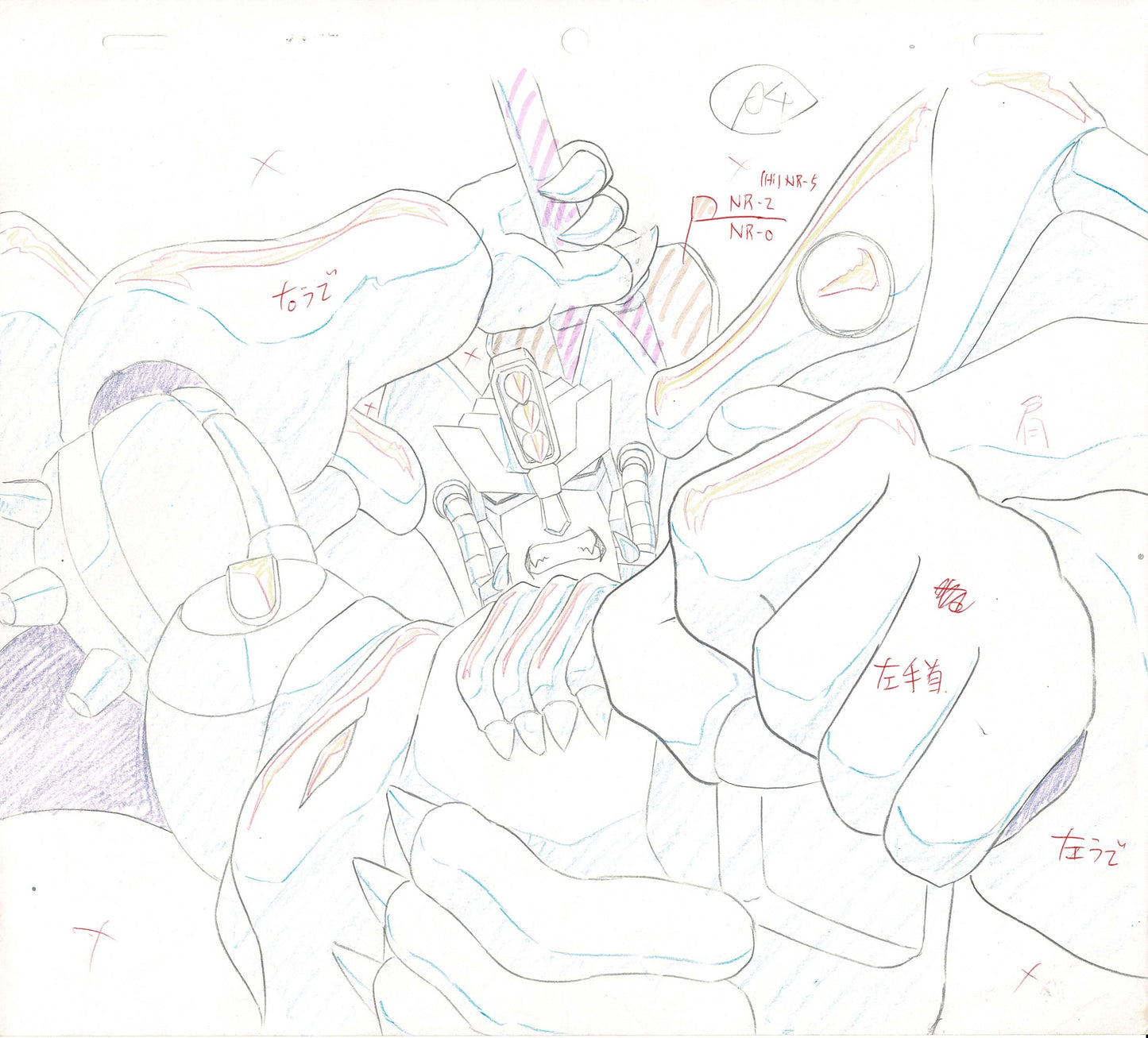 TRANSFORMERS Magmatron Animation Cel Drawing Anime Beast Wars Neo 1999 x14