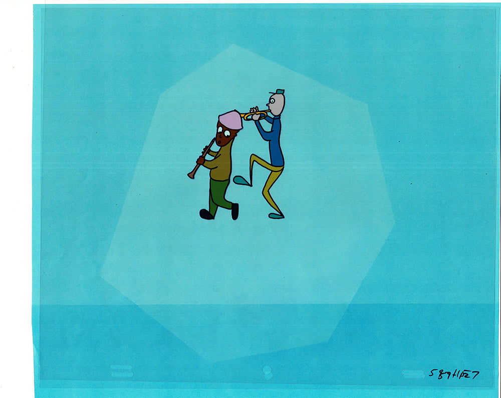 Sesame Street Cel and Drawing Detective Anticipation Production Cartoon Ivanick 1989 ES14