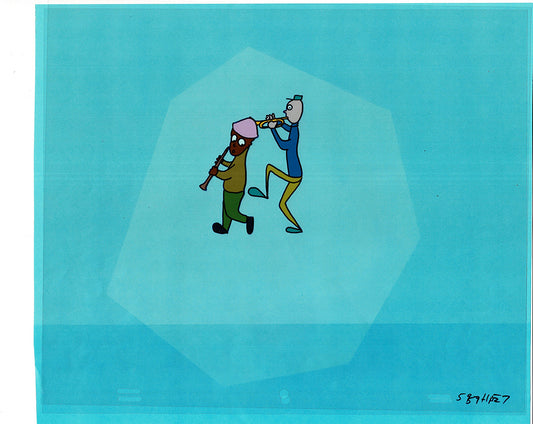 Sesame Street Cel and Drawing Detective Anticipation Production Cartoon Ivanick 1989 ES14