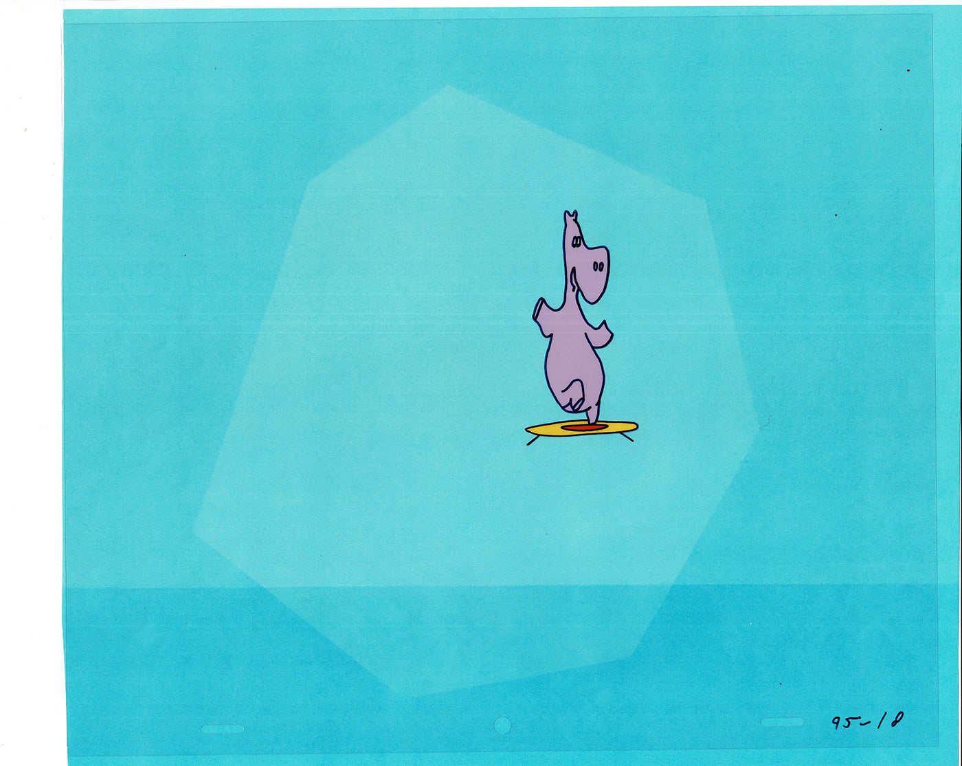 Sesame Street Cel and Drawing Detective The Heavyweight Production Cartoon Ivanick 1989 B-14