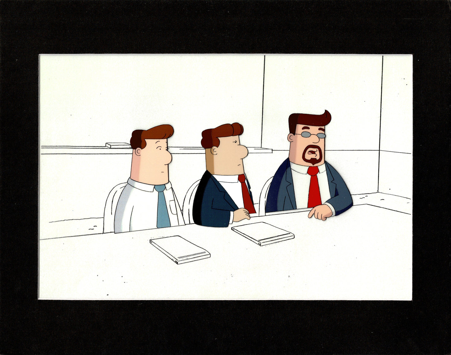 Dilbert Original Production Animation Cel and Drawing Scott Adams 1999-2000 A414