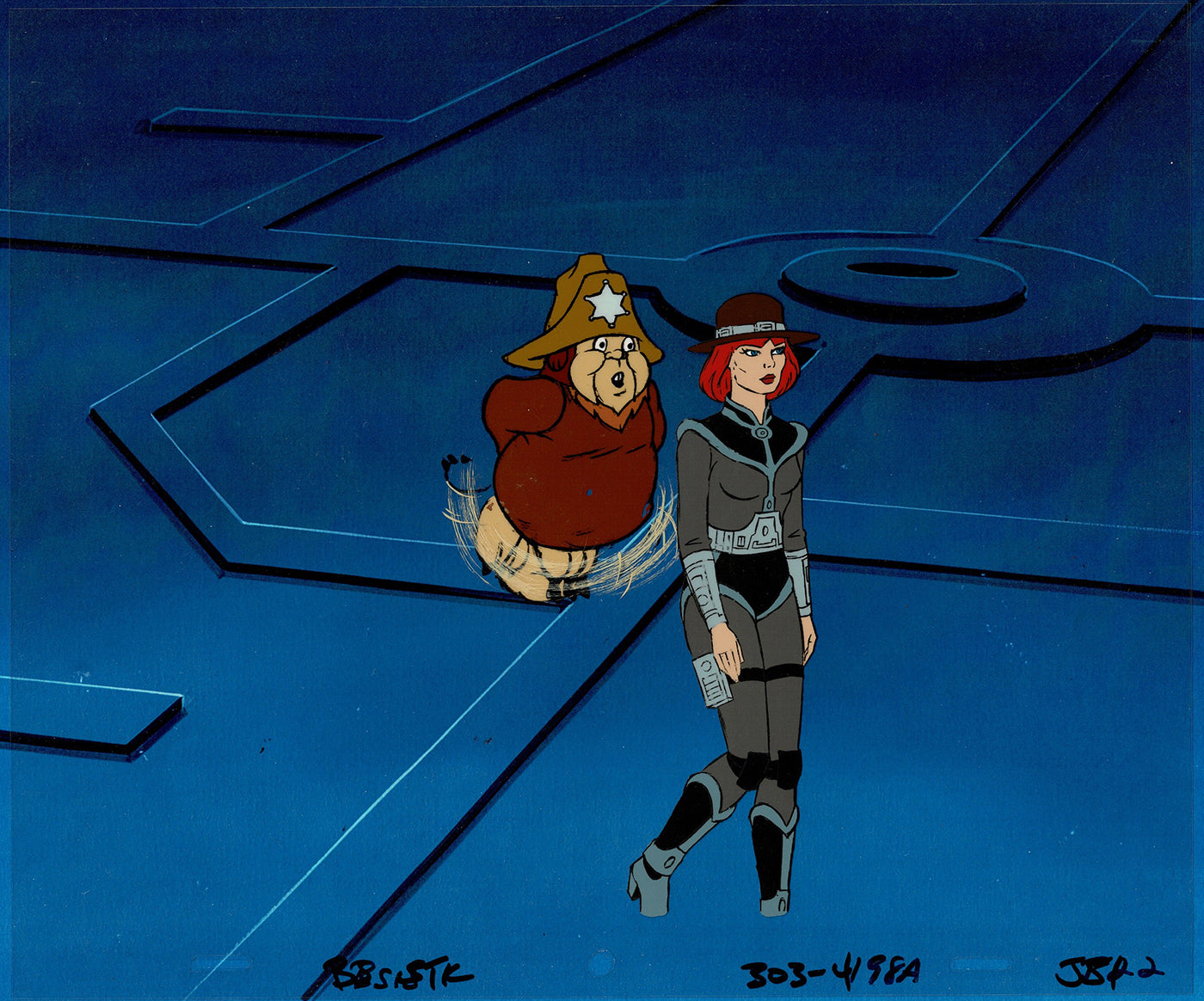 Bravestarr Animation Cartoon Production Cel n Draw Filmation 1987-8 J-15