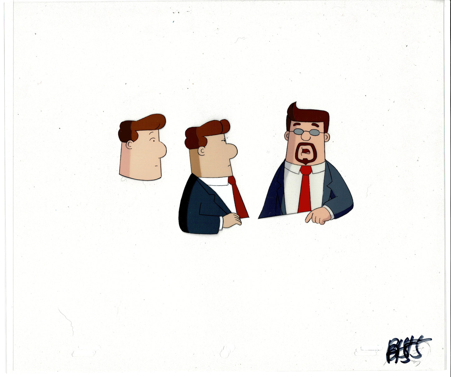 Dilbert Original Production Animation Cel and Drawing Scott Adams 1999-2000 A415