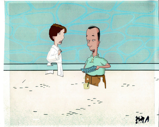 David Spade Production Cel and Drawing from Sammy Production TV Cartoon SNL Alum 2000 C-15