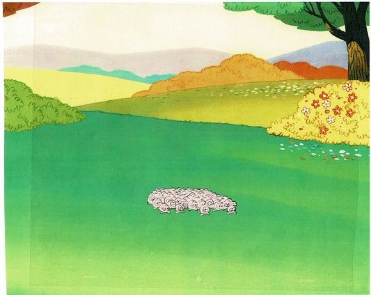 Smurfs Fuzzles Original Production Animation Cel Hanna Barbera 1980s Z-15