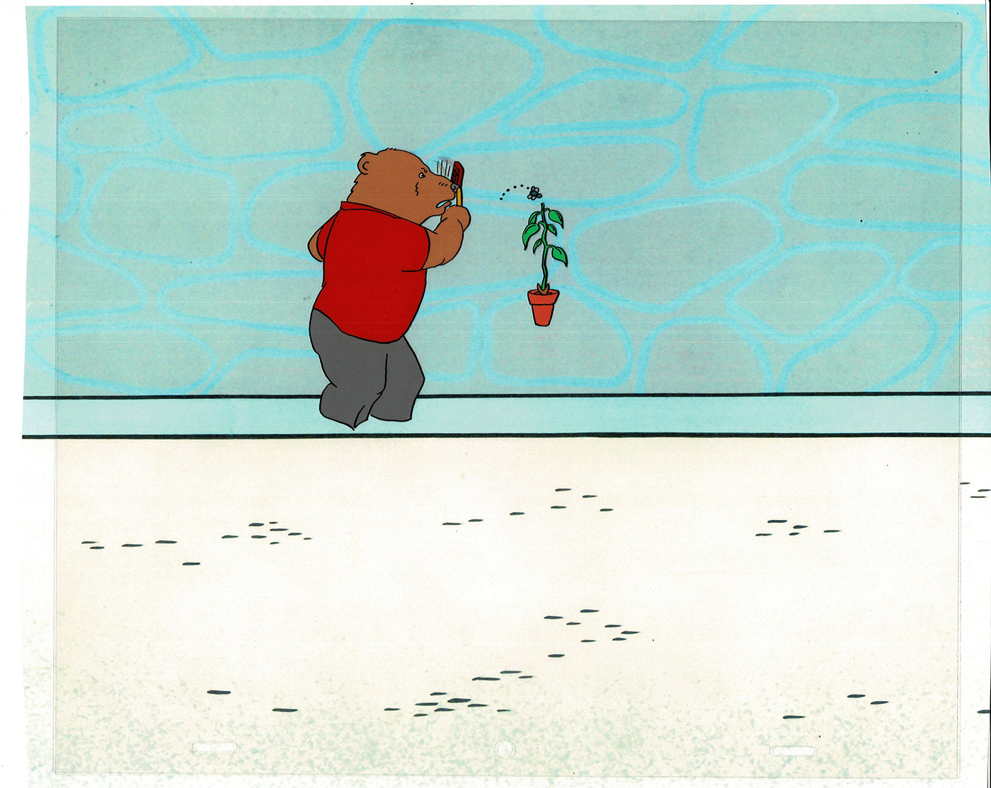 Bear and the Fly Cel and Drawing Production Animation Book by Paula Winter Cartoon by Daniel Ivanick 1985 A-15