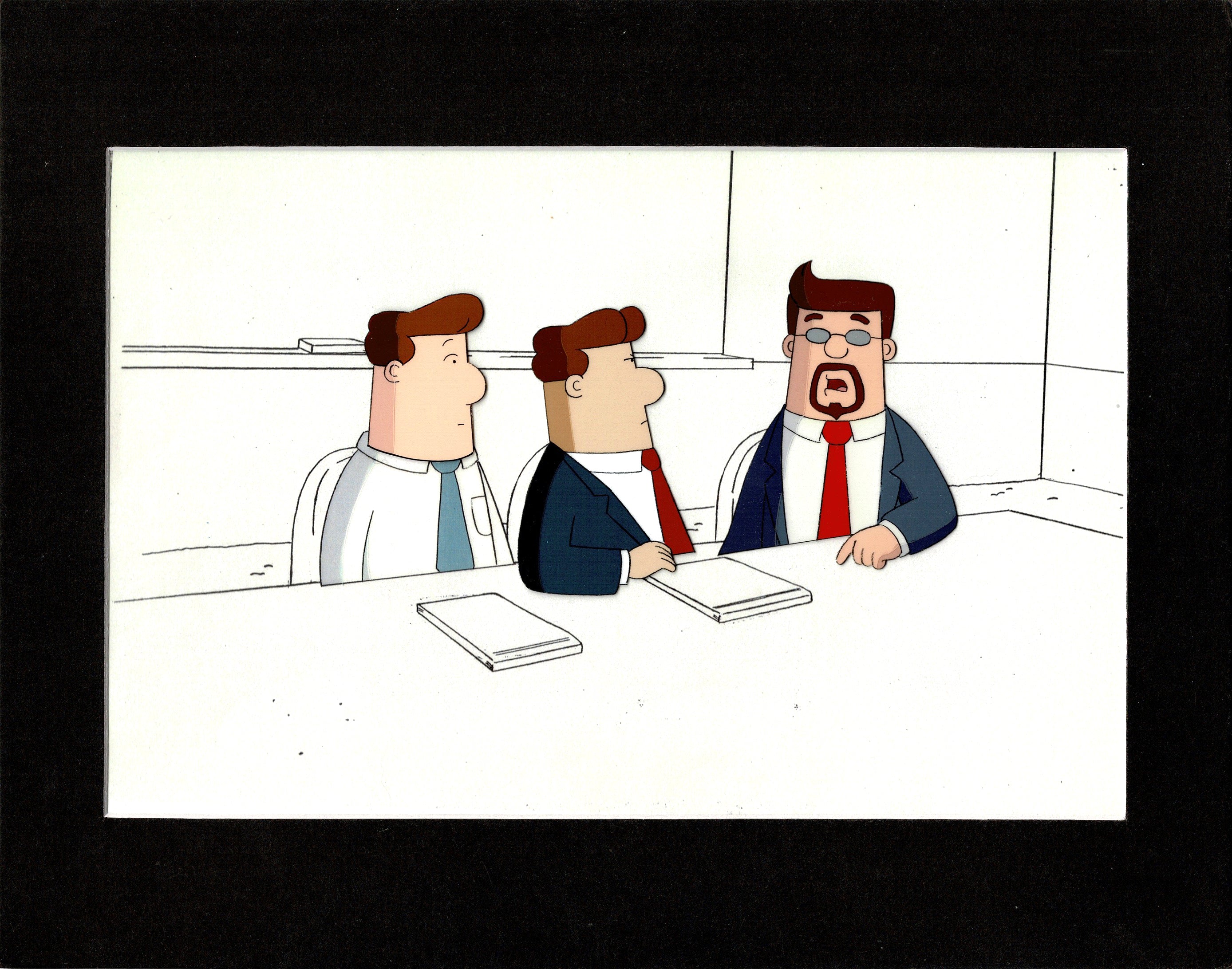 Dilbert Original Production Animation Cel and Drawing Scott Adams 1999 ...