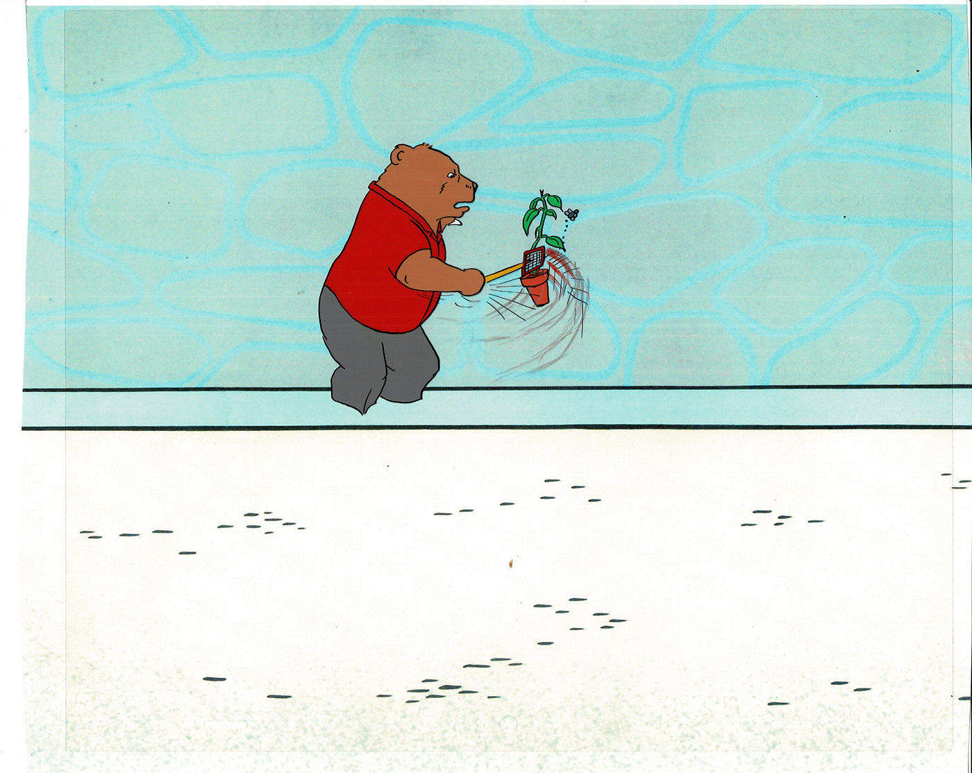Bear and the Fly Cel and Drawing Production Animation Book by Paula Winter Cartoon by Daniel Ivanick 1985 C-16