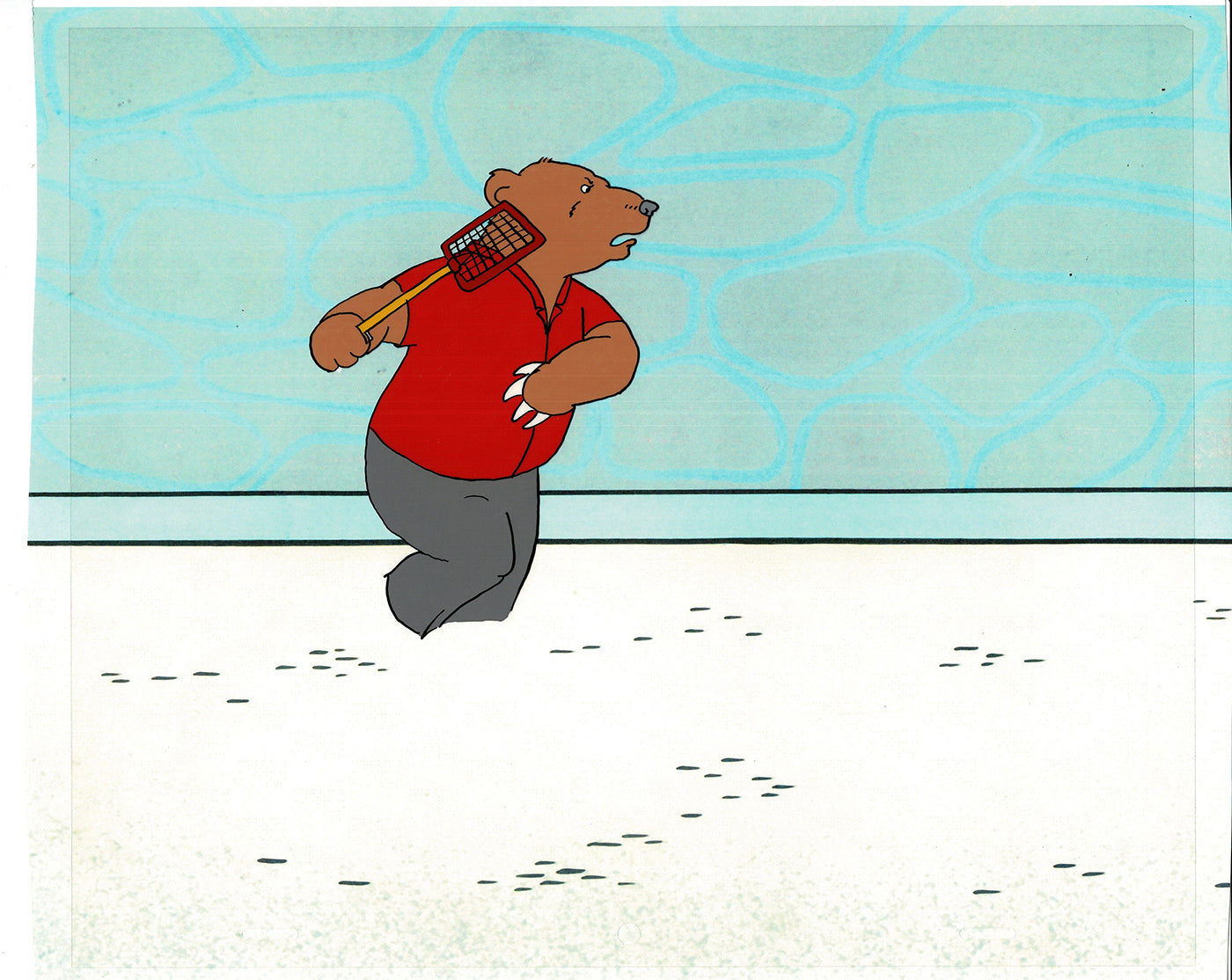 Bear and the Fly Cel and Drawing Production Animation Book by Paula Winter Cartoon by Daniel Ivanick 1985 B-16