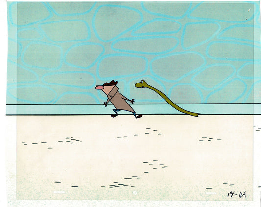 Sesame Street Cel and Drawing Detective Snake Production Cartoon The Coil Case Ivanick 1989 A-16