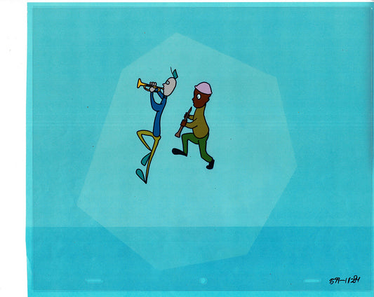 Sesame Street Cel and Drawing Detective Anticipation Production Cartoon Ivanick 1989 ES16