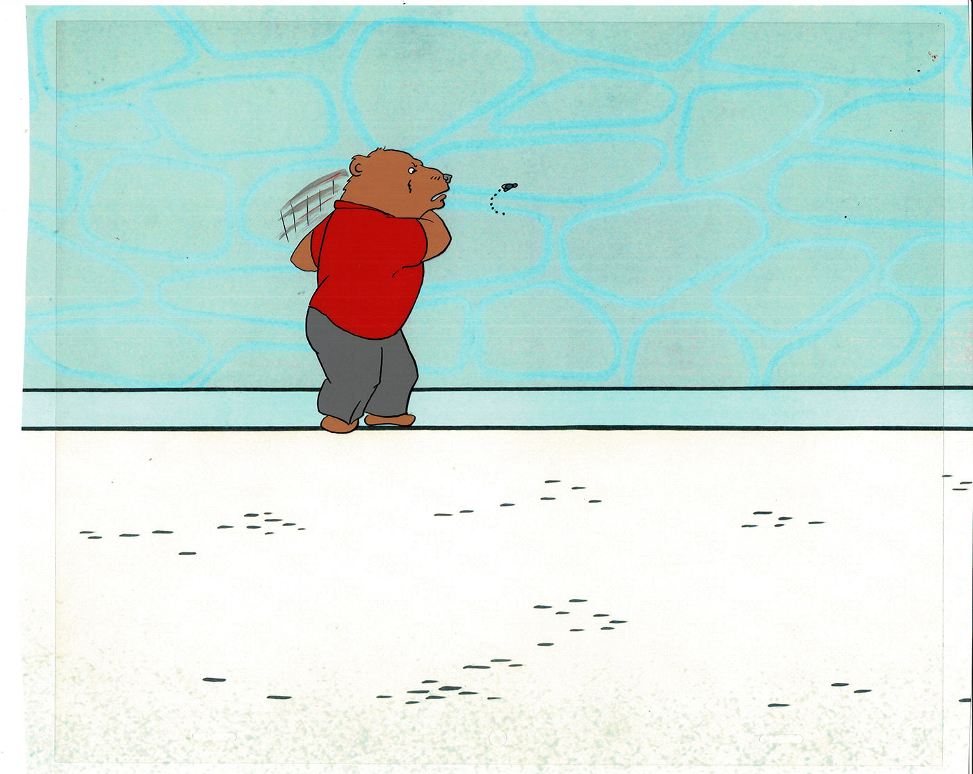 Bear and the Fly Cel and Drawing Production Animation Book by Paula Winter Cartoon by Daniel Ivanick 1985 A-16