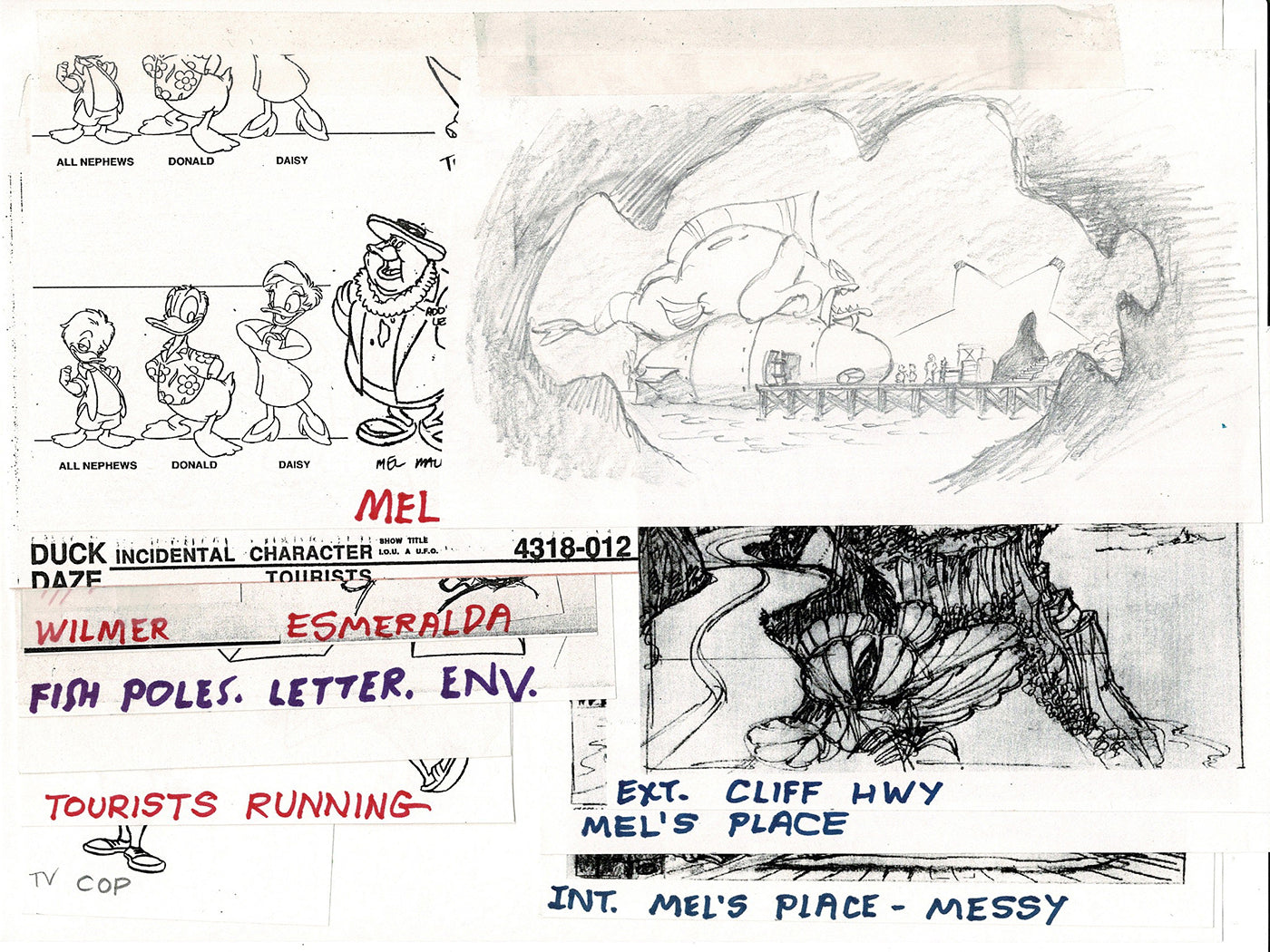 Ducktales Disney TV Production Model Copy Flipper from Animator Wendell Washer's Estate 1989 16