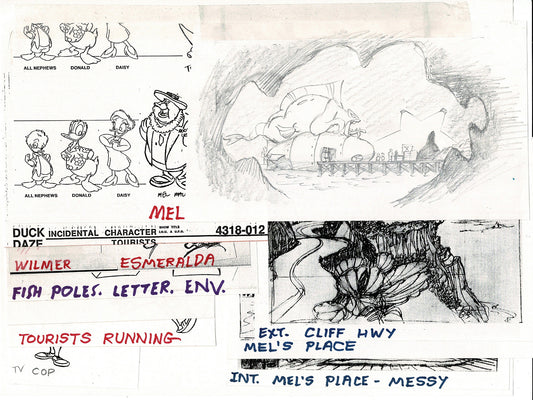 Quack Pack Disney TV Production Model Copy Flipper from Animator Wendell Washer's Estate 1996 16