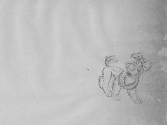 Oliver & Company 1988 DODGER Walt Disney Original Production Animation Drawing B179