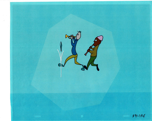 Sesame Street Cel and Drawing Detective Anticipation Production Cartoon Ivanick 1989 ES17