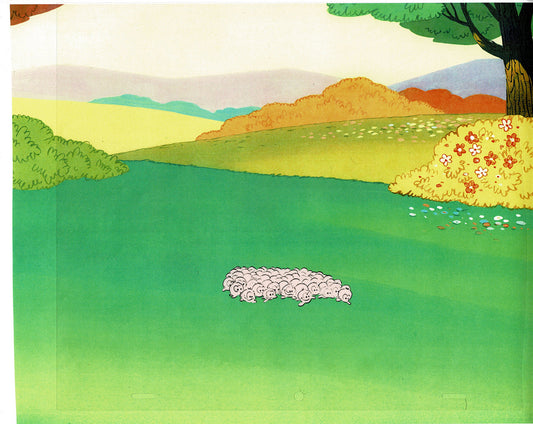 Smurfs Fuzzles Original Production Animation Cel Hanna Barbera 1980s Z-17