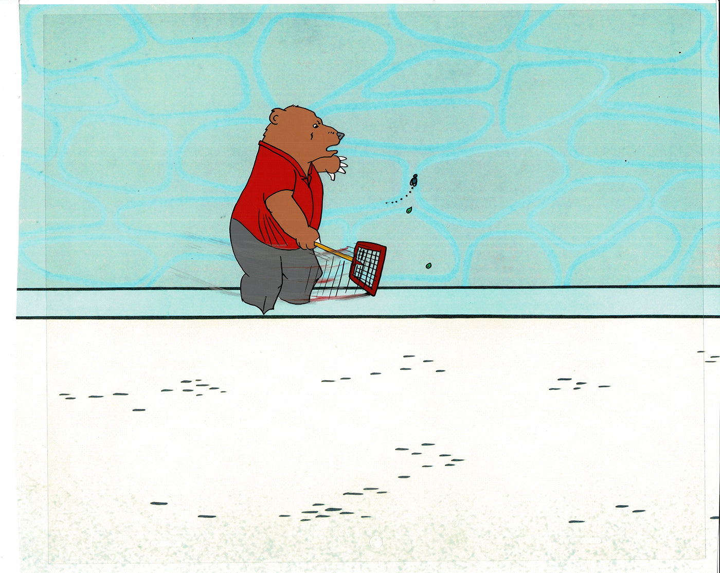 Bear and the Fly Cel and Drawing Production Animation Book by Paula Winter Cartoon by Daniel Ivanick 1985 C-17