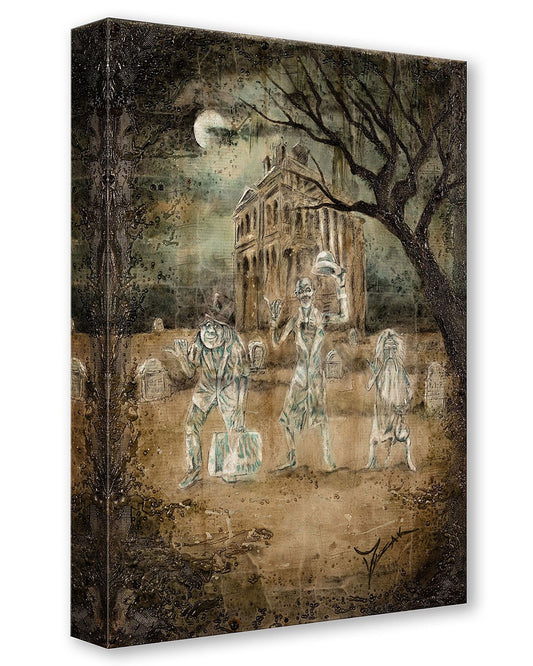 Haunted Mansion Walt Disney Fine Art Trevor Mezak Limited Ed of 1500 TOC Treasures on Canvas Print "Traveling by Moonlight"