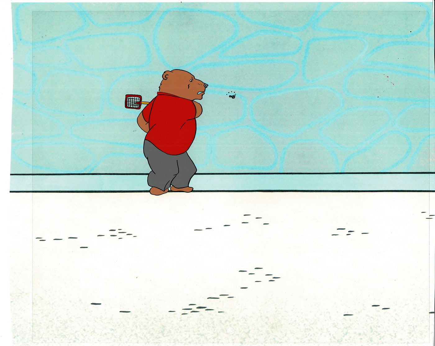 Bear and the Fly Cel and Drawing Production Animation Book by Paula Winter Cartoon by Daniel Ivanick 1985 A-18