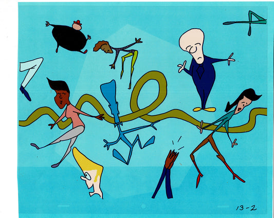 Sesame Street Cel and Drawing Detective Snake Production Cartoon The Coil Case Ivanick 1989 A-18