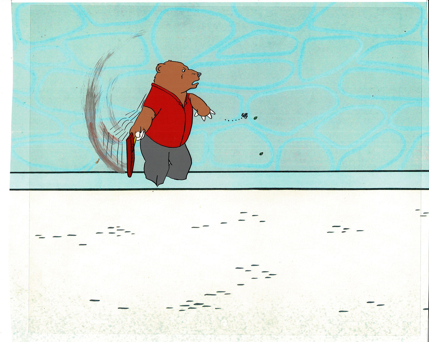 Bear and the Fly Cel and Drawing Production Animation Book by Paula Winter Cartoon by Daniel Ivanick 1985 C-18