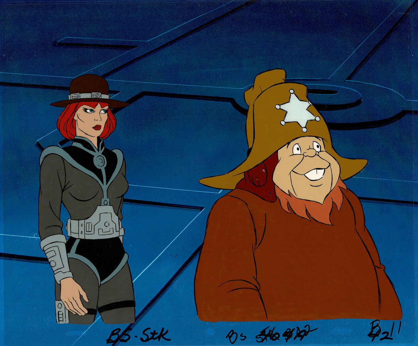 Bravestarr Animation Cartoon Production Cel n Draw Filmation 1987-8 J-19