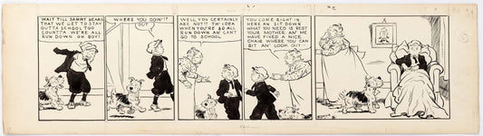 Cap Stubbs and Tippie Original Ink Daily Comic Strip Art Signed and Drawn by Edwina Dumm AM19