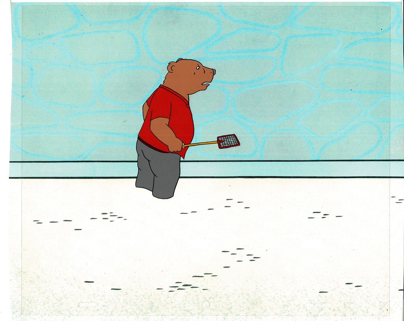 Bear and the Fly Cel and Drawing Production Animation Book by Paula Winter Cartoon by Daniel Ivanick 1985 C-01