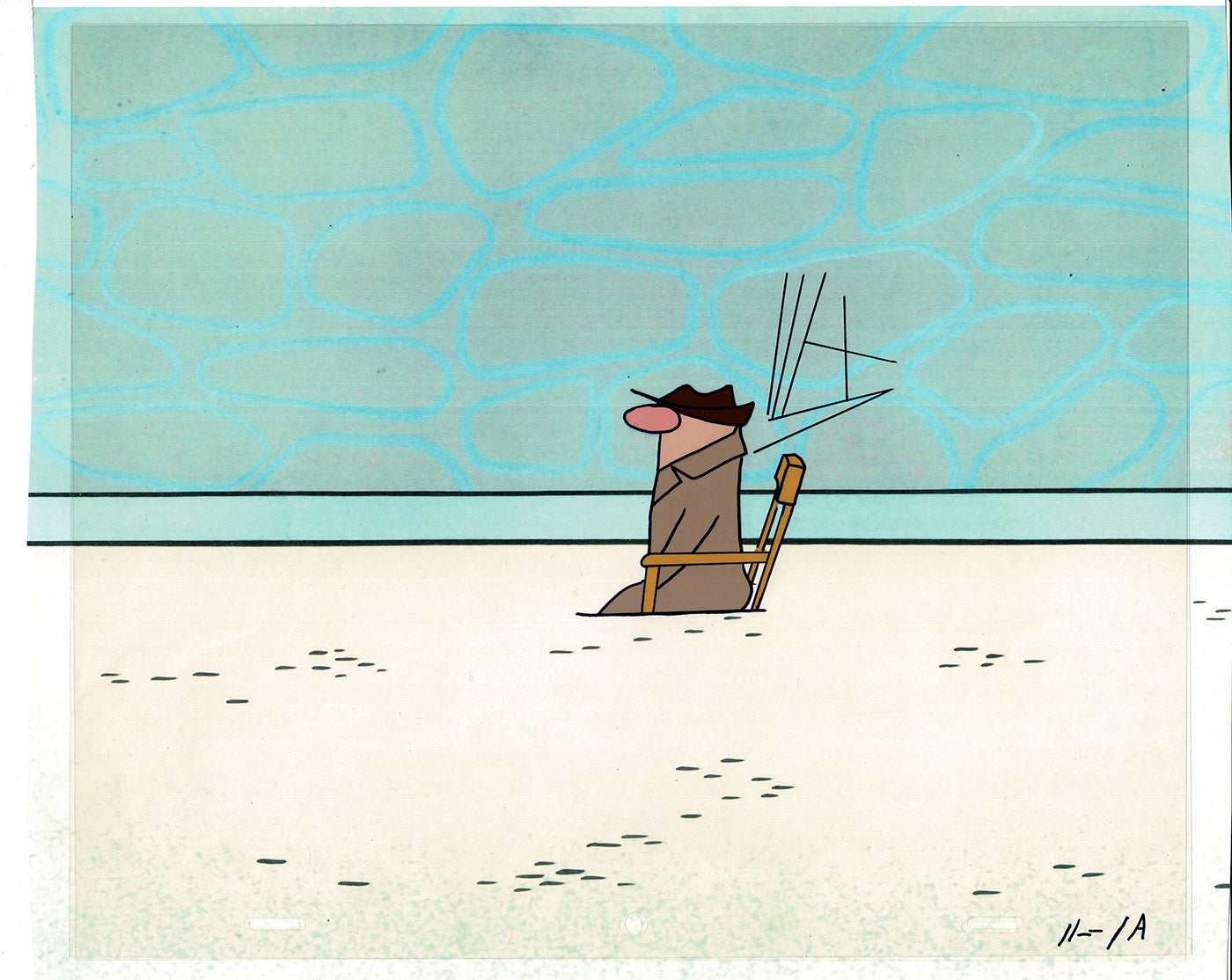 Sesame Street Cel and Drawing Detective Snake Production Cartoon The Coil Case Ivanick 1989 A-01