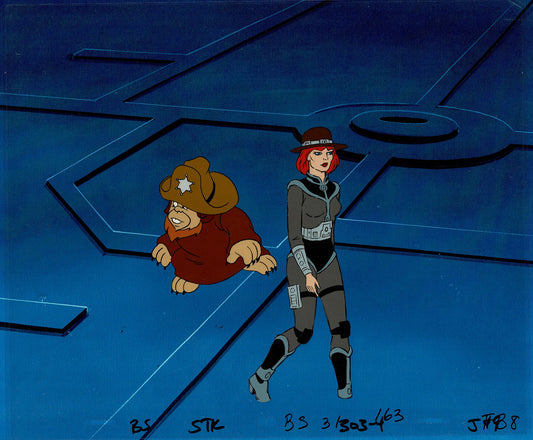Bravestarr Animation Cartoon Production Cel n Draw Filmation 1987-8 J-01