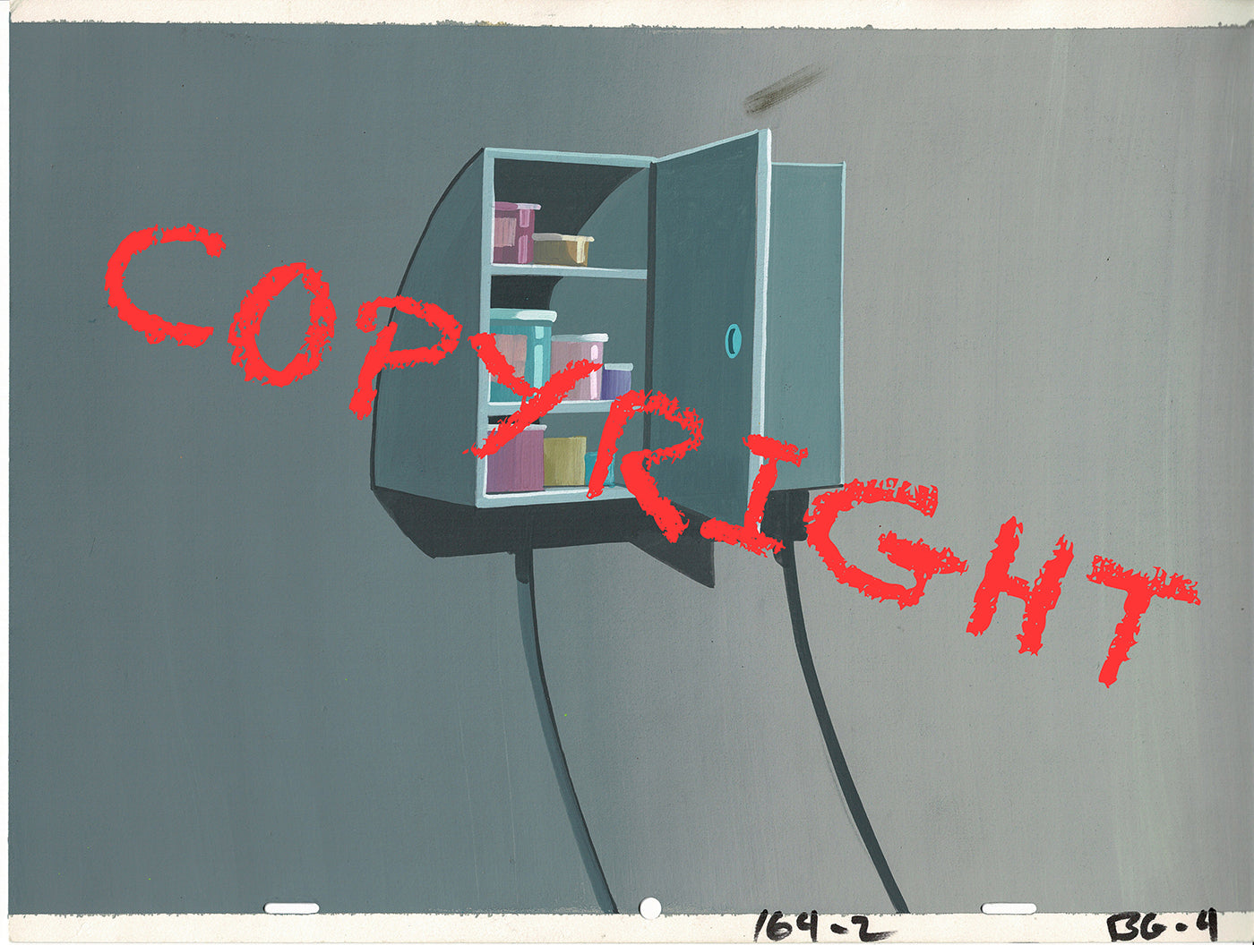 Casper and the Angels Hand-Painted Original Cartoon Background Hanna Barbera 1979 A-1