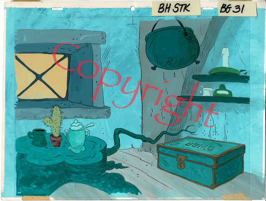Broom Hilda Production Animation Background Fabulous Funnies from Filmation 1978 A-01