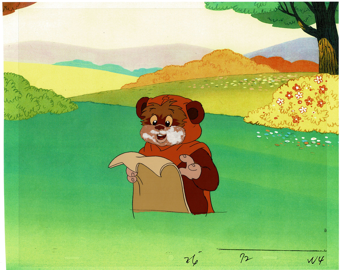 Star Wars: Ewoks Original Production Animation Cel (s) from Lucasfilm F-01