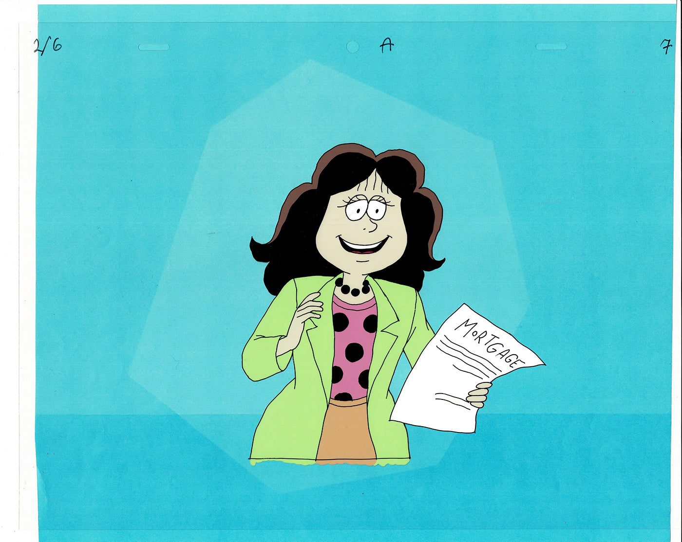 First Hawaiian Bank Commercial Production Animation Cel 2000s AB-1