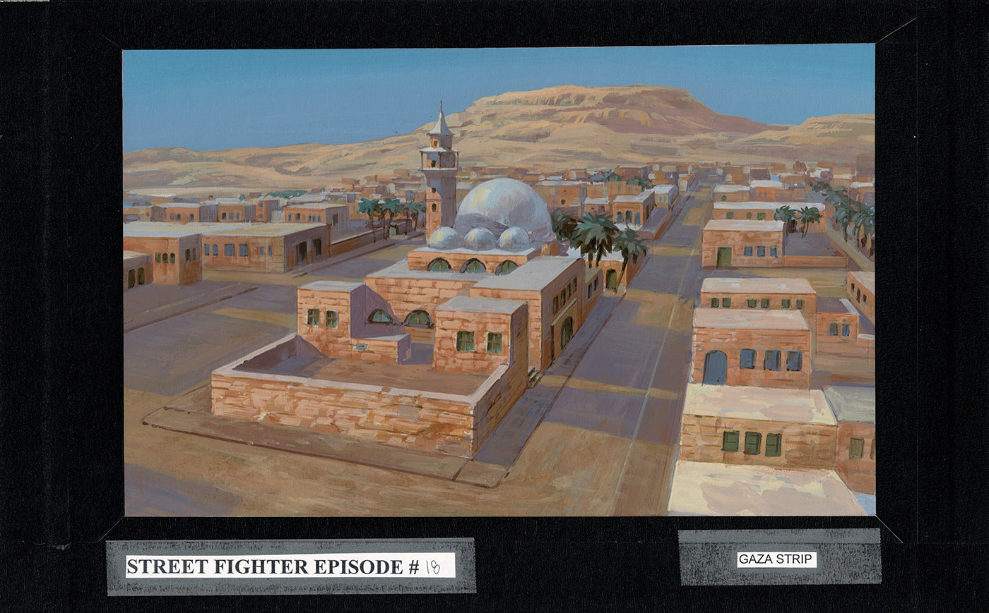 Street Fighter Hand Painted Background KEY Used to Make Cartoon Episode 1995-1997 Capcom A-1