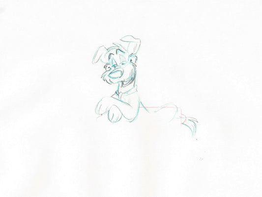 Oliver & Company 1988 DODGER Walt Disney Original Production Animation Drawing A1