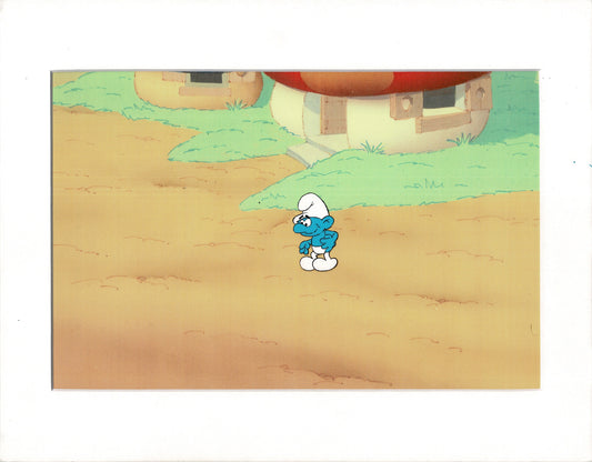 Smurfs Smurf Original Production Animation Cel Hanna Barbera 1980s m1