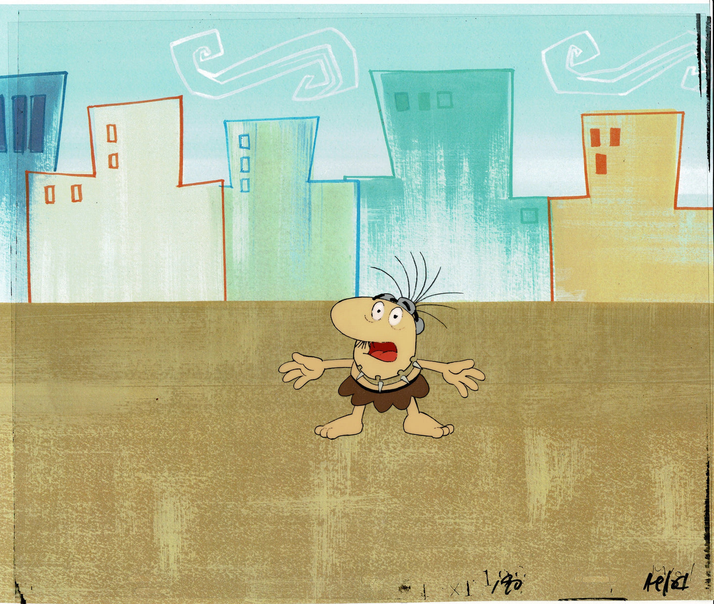 Pink Panther Production Animation Cel of The Little Man from Friz Freleng likely 1980s b2001