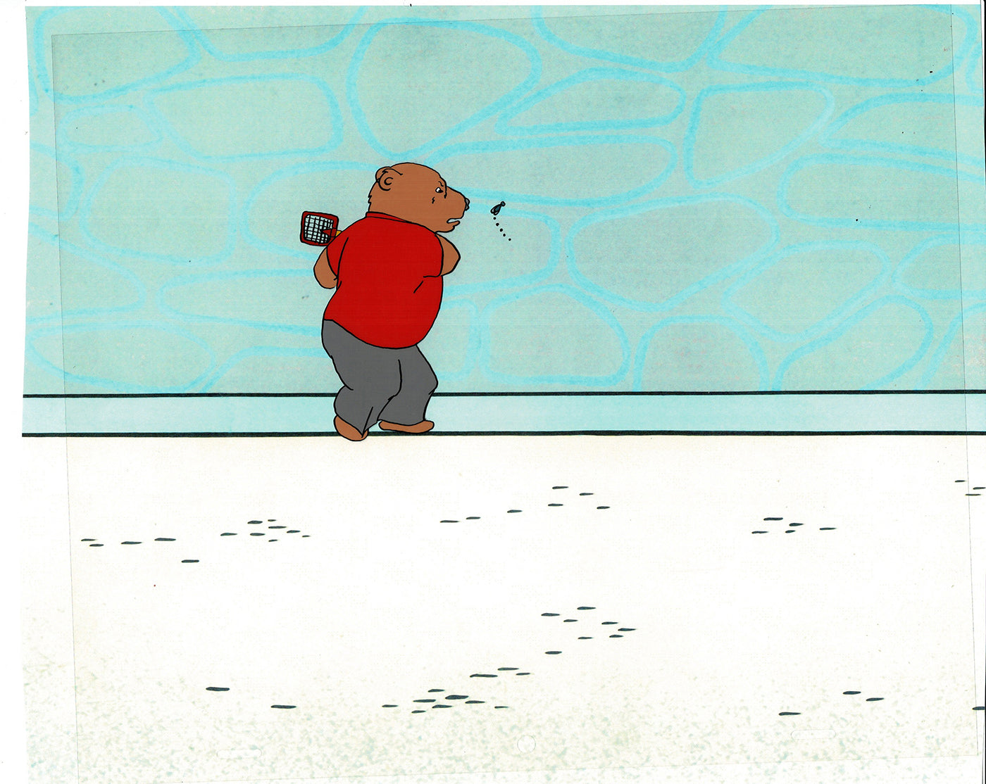 Bear and the Fly Cel and Drawing Production Animation Book by Paula Winter Cartoon by Daniel Ivanick 1985 A-20