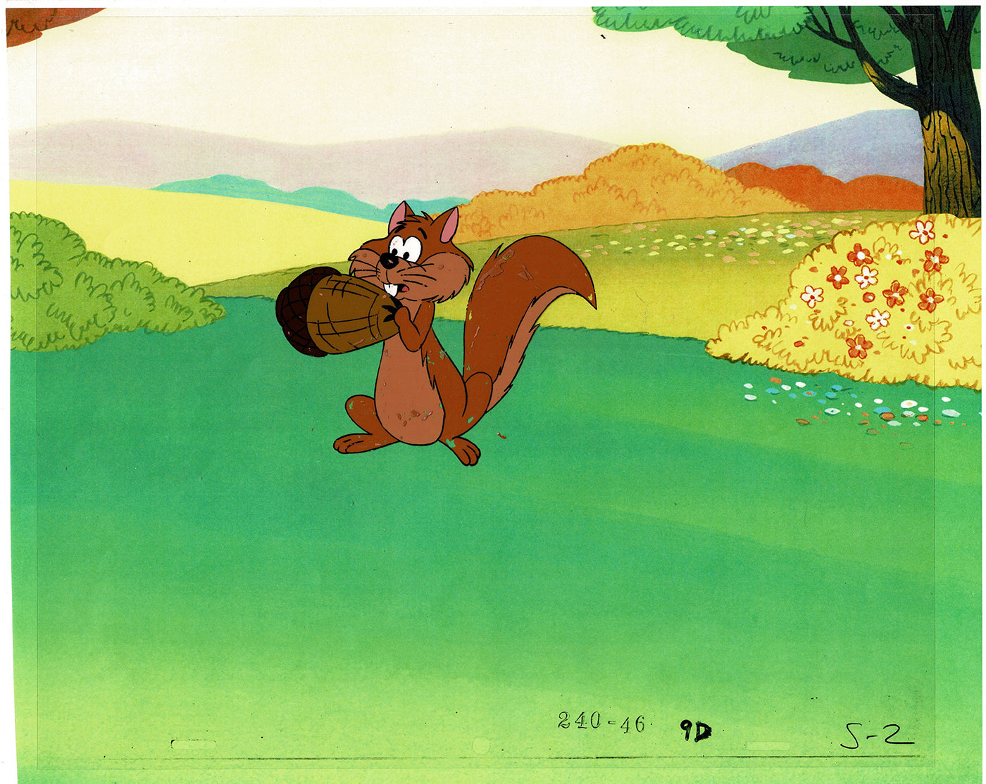 Smurfs Original Production Animation Cel Hanna Barbera 1980s Z-20