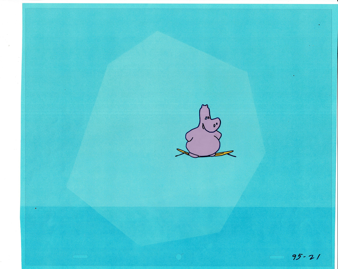 Sesame Street Cel and Drawing Detective The Heavyweight Production Cartoon Ivanick 1989 B-20