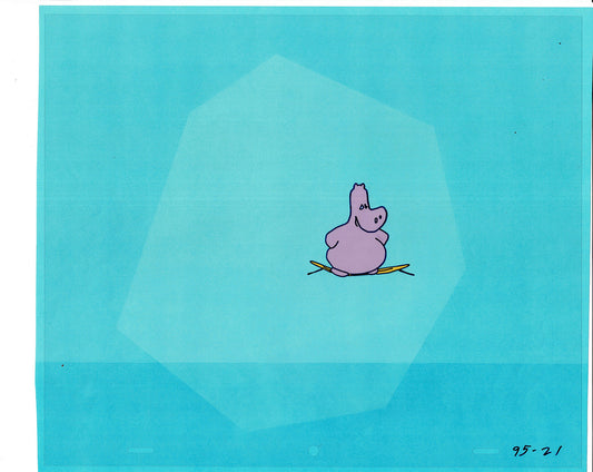 Sesame Street Cel and Drawing Detective The Heavyweight Production Cartoon Ivanick 1989 B-20