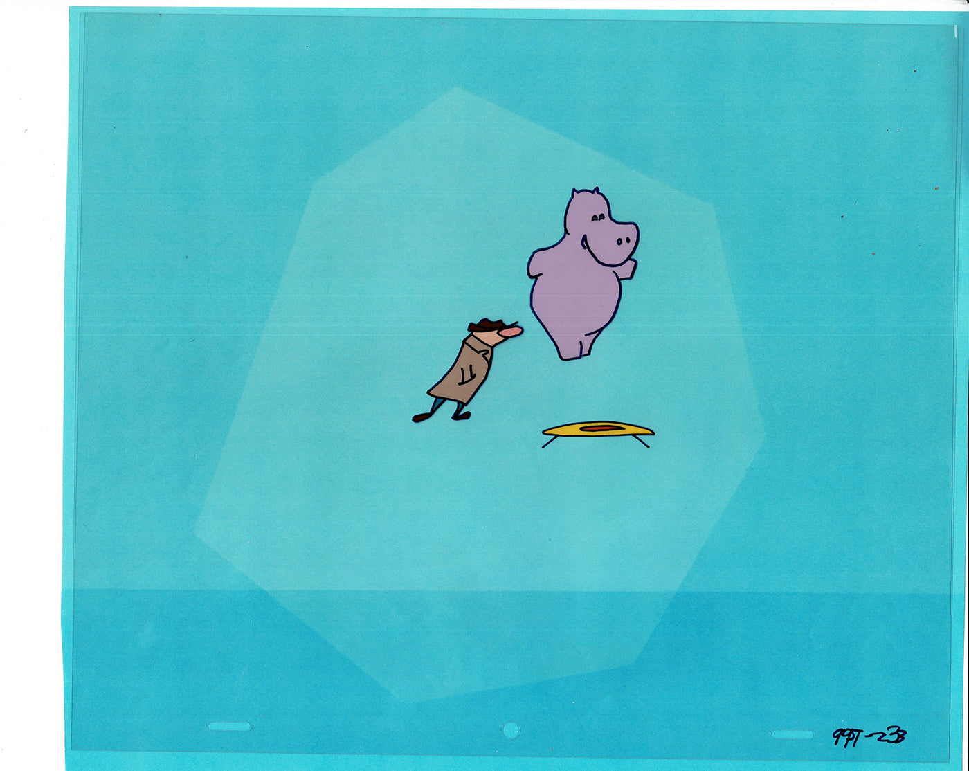 Sesame Street Cel and Drawing Detective The Heavyweight Production Cartoon Ivanick 1989 D-20