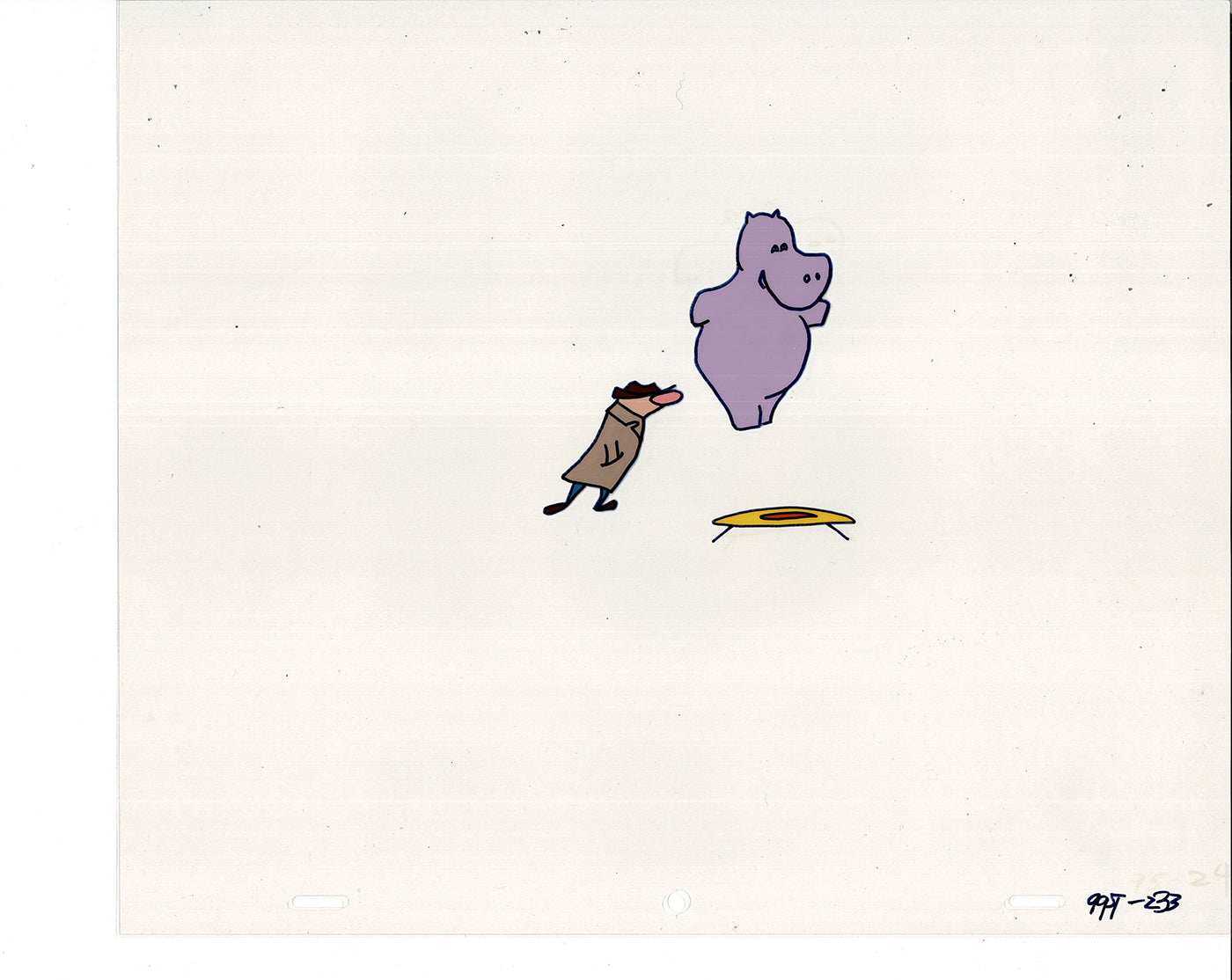 Sesame Street Cel and Drawing Detective The Heavyweight Production Cartoon Ivanick 1989 D-20