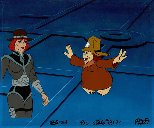 Bravestarr Animation Cartoon Production Cel n Draw Filmation 1987-8 J-21