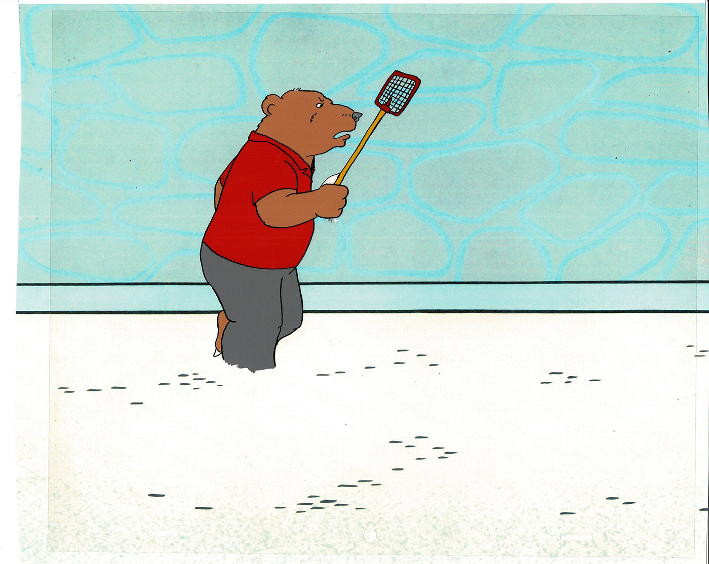 Bear and the Fly Cel and Drawing Production Animation Book by Paula Winter Cartoon by Daniel Ivanick 1985 B-21