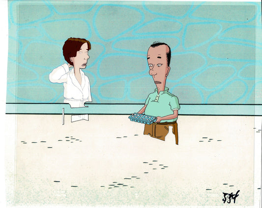 David Spade Production Cel and Drawing from Sammy Production TV Cartoon SNL Alum 2000 C-21