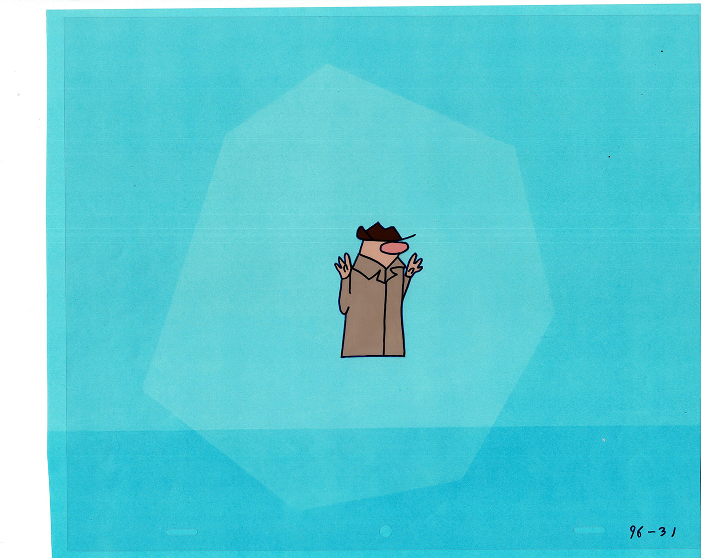 Sesame Street Cel and Drawing Detective The Heavyweight Production Cartoon Ivanick 1989 B-21