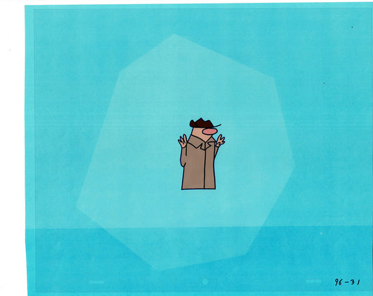 Sesame Street Cel and Drawing Detective The Heavyweight Production Cartoon Ivanick 1989 B-21